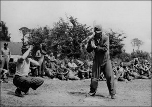 Baseball game in La Cambe July 1944